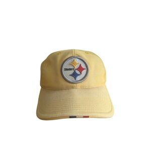 Vintage Pittsburgh Steelers Yellow NFL Hat Cap‎ Embroidered